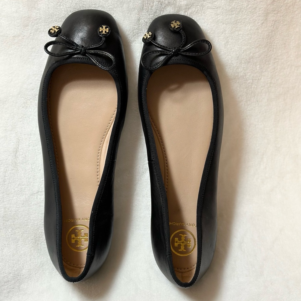Tory Burch Laila Driver Ballet Flats (Black Flats)